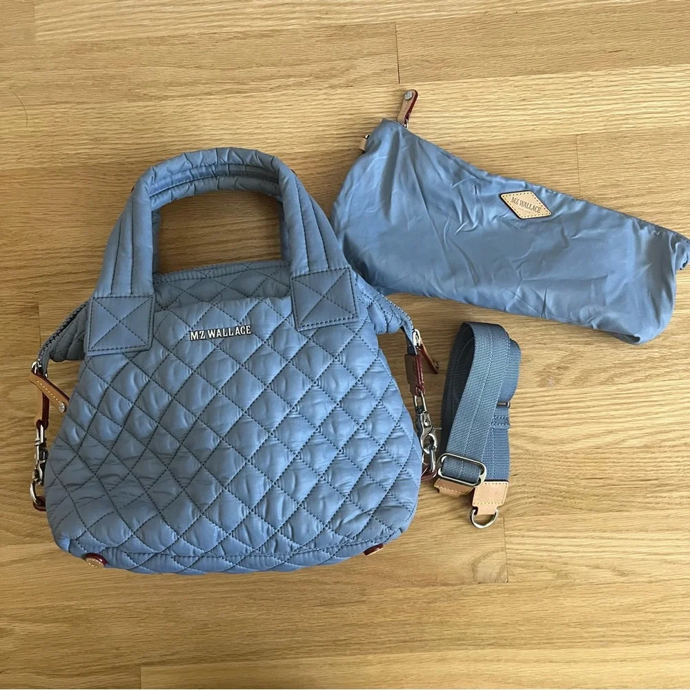 MZ Wallace Small Sutton Deluxe in Stone Blue - Picture 6 of 12